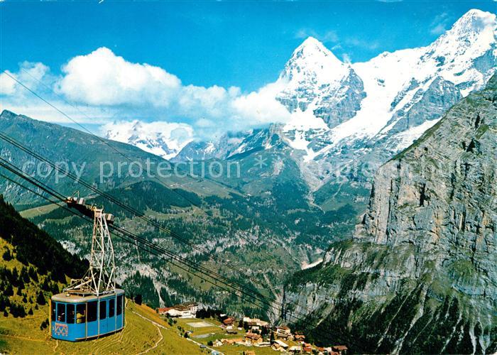 Seilbahn Schilthorn Muerren Eiger Moench