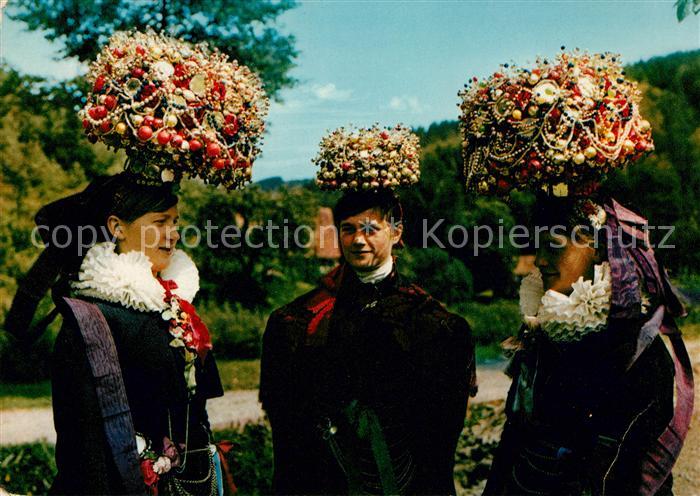 Trachten Schwarzwald Schaeppelmaedchen Brauttracht