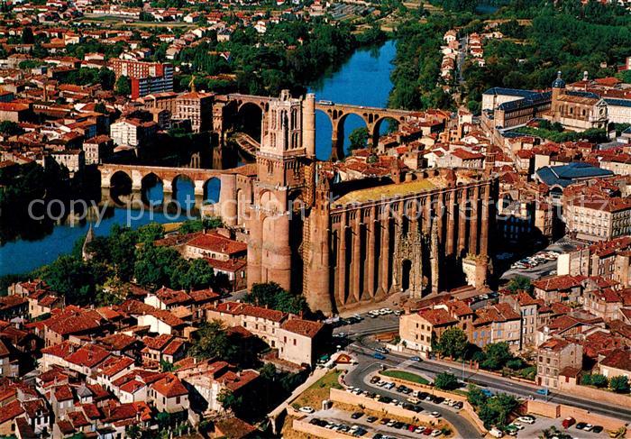 Albi Tarn Fliegeraufnahme Basilique Ste Cecile