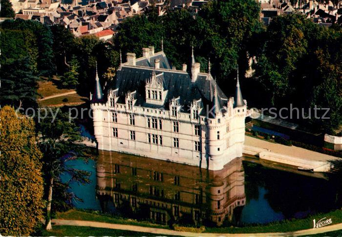 Azay-le-Rideau Fliegeraufnahme Chateau