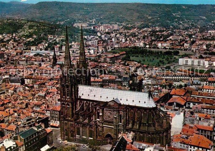 Clermont-Ferrand Fliegeraufnahme Cathedrale