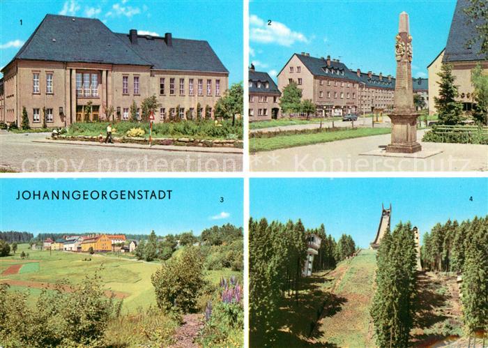 Johanngeorgenstadt Kulturhaus Karl Marx Postsaeule Ferienheim Schwefelwerk