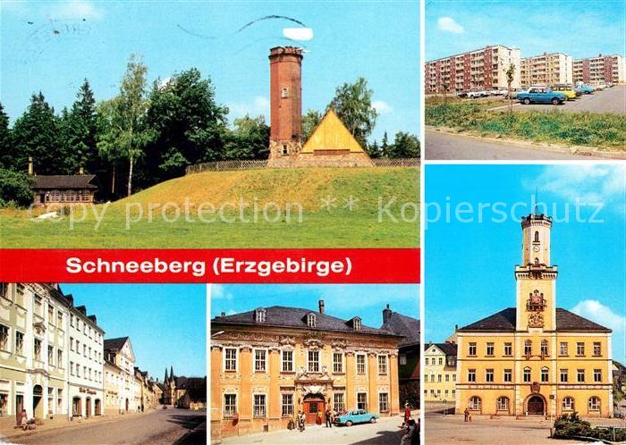 Schneeberg Erzgebirge Keilberg Ernst-Schneller-Platz Rathaus