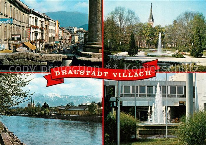 Villach Kaernten Hauptplatz Parkanlage Evangelische Kirche