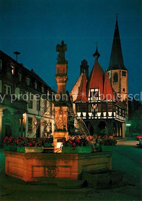 Michelstadt Marktplatz Rathaus