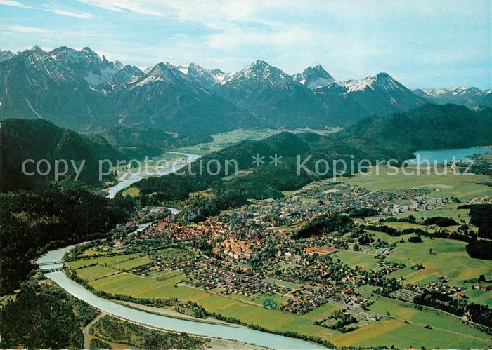 Fuessen Allgaeu Fliegeraufnahme