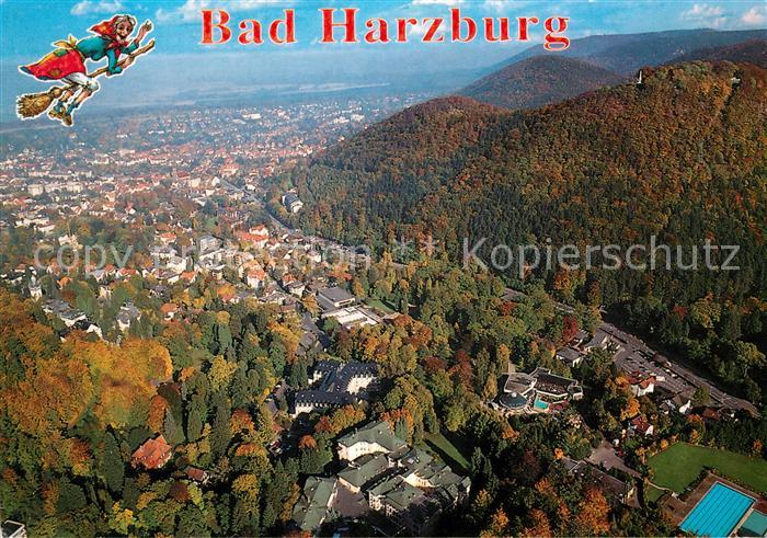Bad Harzburg Fliegeraufnahme mit Burgberg