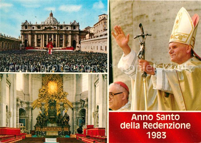 Roma Rom Petersplatz Petersdom Inneres Papst Benedikt