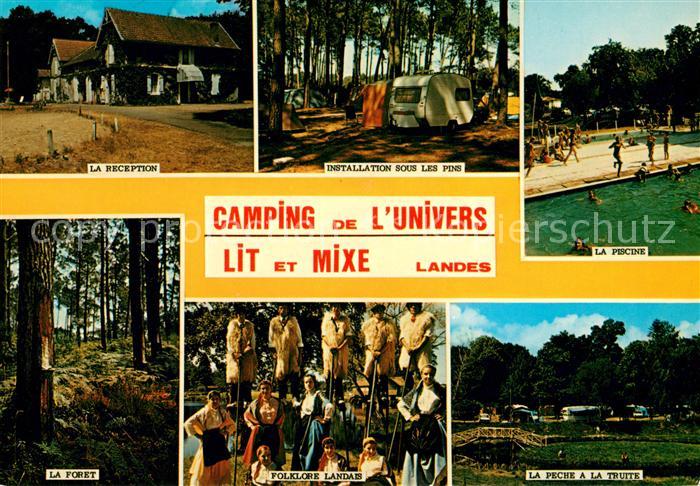 Lit-et-Mixe Camping de l’Univers Reception Installation sous les Pins Piscine Fo