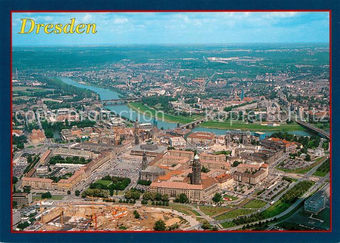 DRESDEN Elbe Fliegeraufnahme Elbe