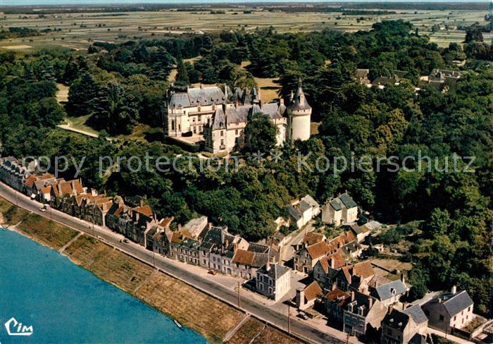 Chaumont-sur-Loire Vue aerienne Le Chateau