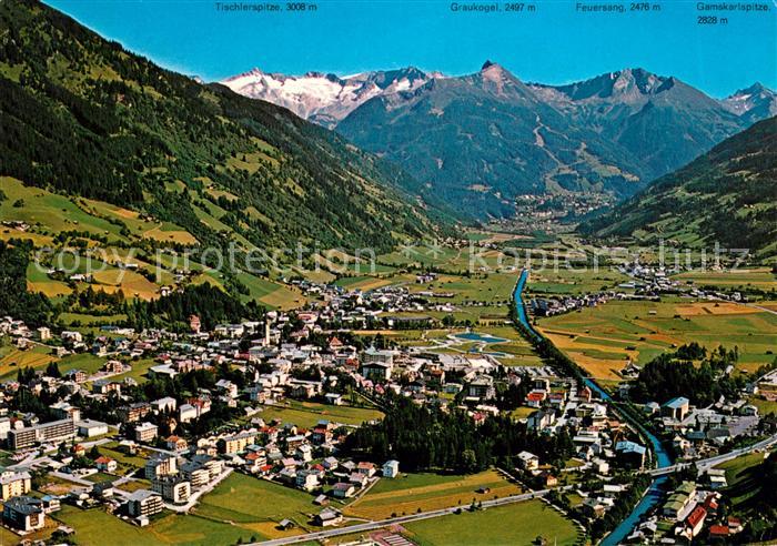 Bad Hofgastein Thermalbad an der Tauernbahn Fliegeraufnahme