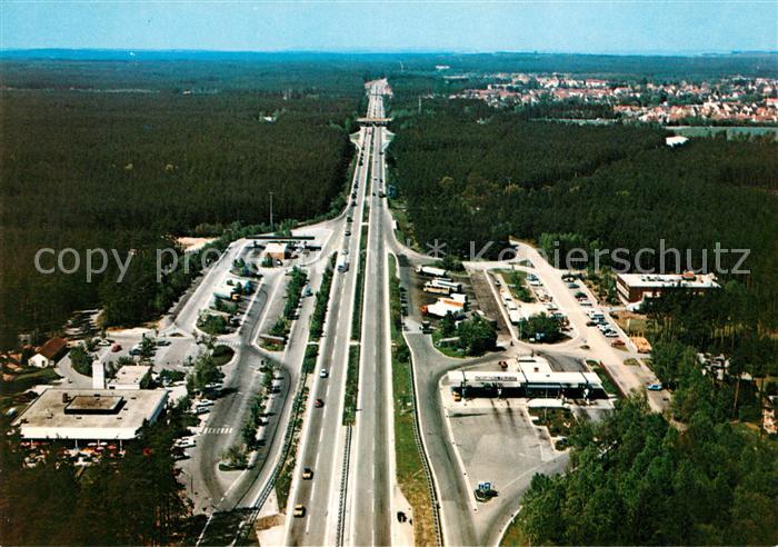 Feucht BAB Raststaetten Fliegeraufnahme