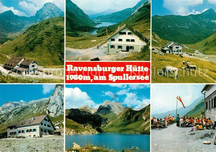 Lech Vorarlberg Ravensburger Huette am Spullersee Details