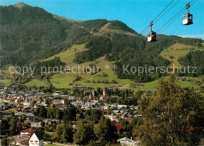 Kitzbuehel Tirol Hornbahn mit Hahnenkamm Seilbahn