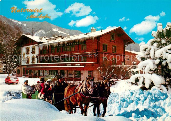 Maishofen Grossgasthof Unterwirt Pferdekutsche
