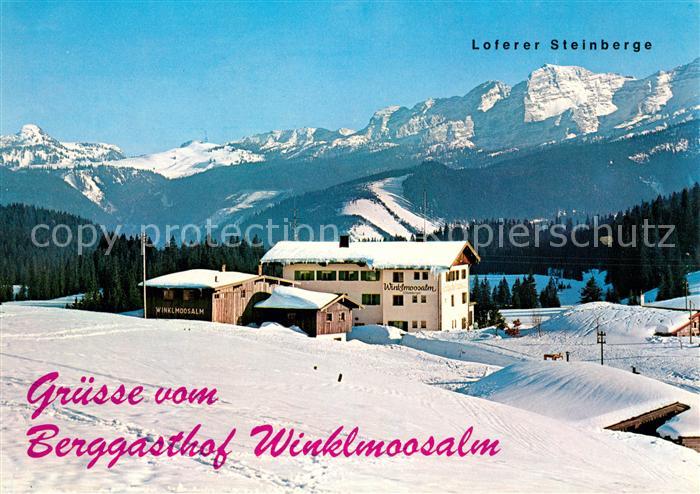 Reit Winkl Berggasthof Winklmoosalm mit Loferer Steinberge