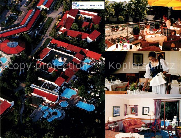 Bad Birnbach Fliegeraufnahme Hotel Hofmark Terrasse Gaststube