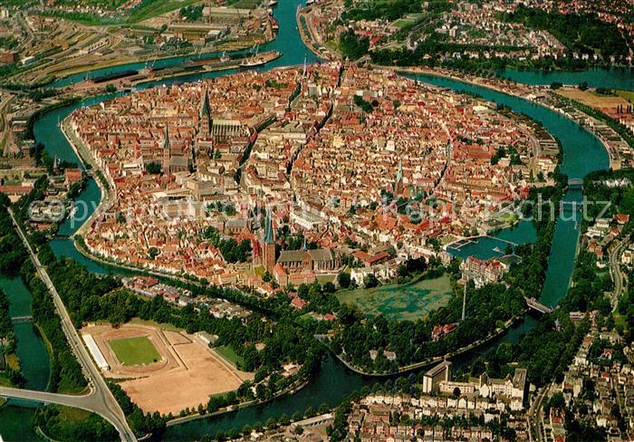 Luebeck Fliegeraufnahme