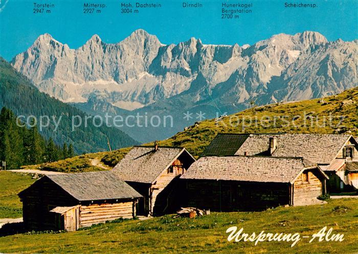 Schladming Obersteiermark Ursprung Alm mit Dachsteingruppe