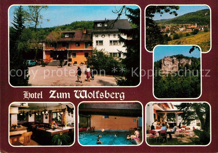 Muehlbach Oberpfalz Hotel Zum Wolfsberg Gaststube Schwimmbad Terrasse Burgruine