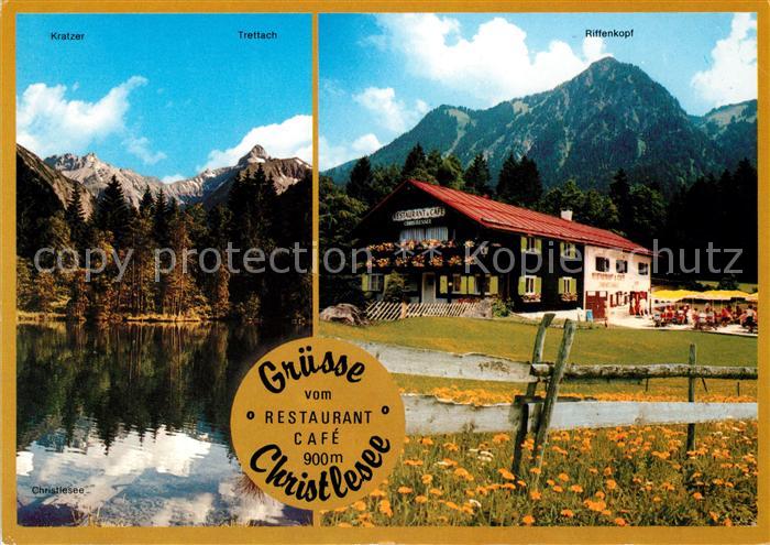 Oberstdorf Restaurant Cafe Christlessee Kratzer Trettach Riffenkopf