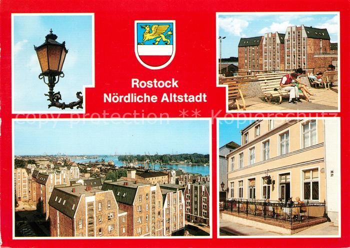 ROSTOCK  CITY Hermann Duncker Platz Panorama Gaststaette Zum Stauer