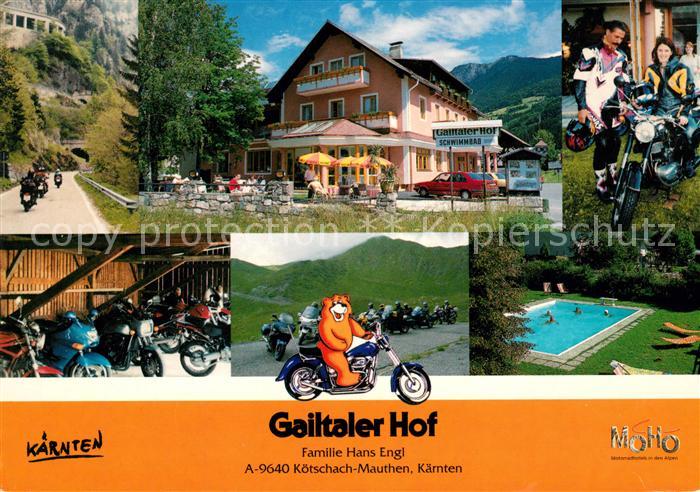 Koetschach-Mauthen Kaernten Gailtaler Hof Schwimmbad Motorradclub
