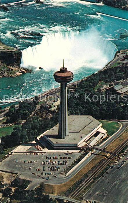Niagara Falls Ontario Skylon Tower and Pavilion Fliegeraufnahme
