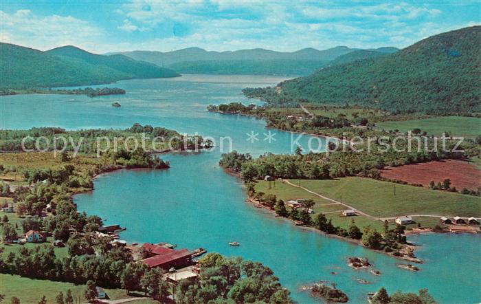 New York City Lake George Aerial view