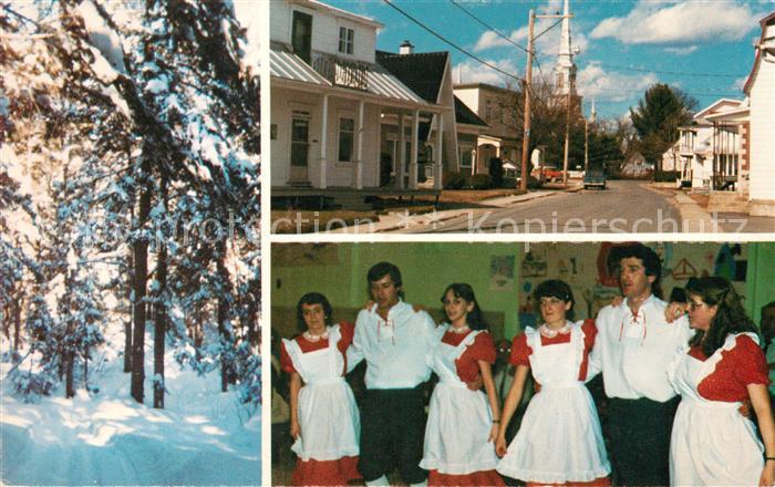 Saint Alban Quebec Sene d’hiver Rue Principale Danseurs folkloriques Les Tournes