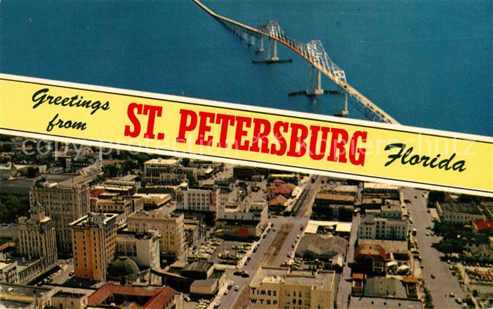 St Petersburg Florida Skyway Bridge crossing Tampa Bay