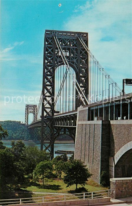 New York City George Washington Bridge Hudson River