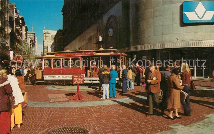 San Francisco California Powell and Market Street Cable Car