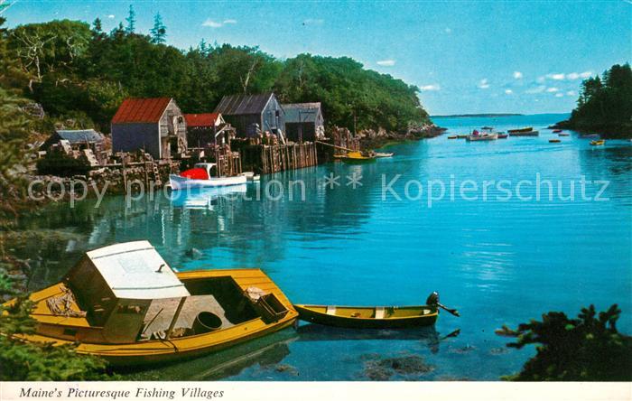 Maine US-State Picturesque Fishing Villages