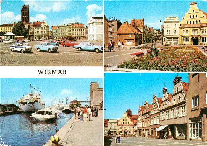 Wismar Mecklenburg Markt Kraemerstrasse Hafen