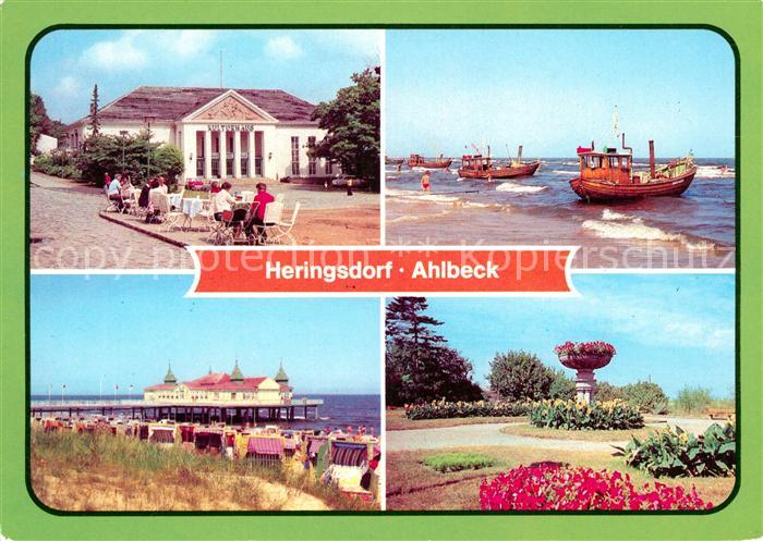 Ahlbeck Ostseebad Kulturhaus Strand Seebruecke Heringsdorf Kuranlagen