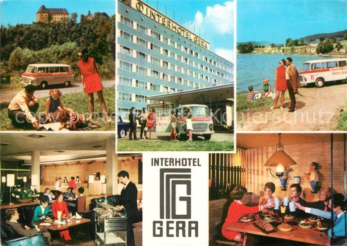 Gera Interhotel Gera Schloss Burgk Bleilochtalsperre Hotelhalle Bierhoehler