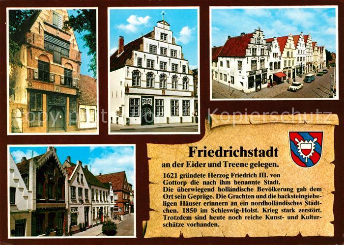 Friedrichstadt Eider Alte Muenze Paludanushaus Hist Giebelhaeuser am Markt