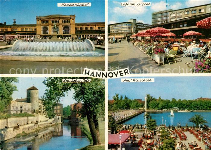 HANNOVER  CITY Hauptbahnhof Cafe am Kroepcke Am hohen Ufer Am Maschsee