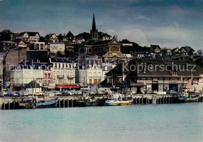 Trouville-Deauville Boulevard Fernand Moureaux la Poissonnerie et eglise Notre D