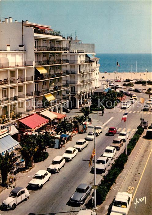 Canet Plage Avenue de la Mediterranee au fond la Plage