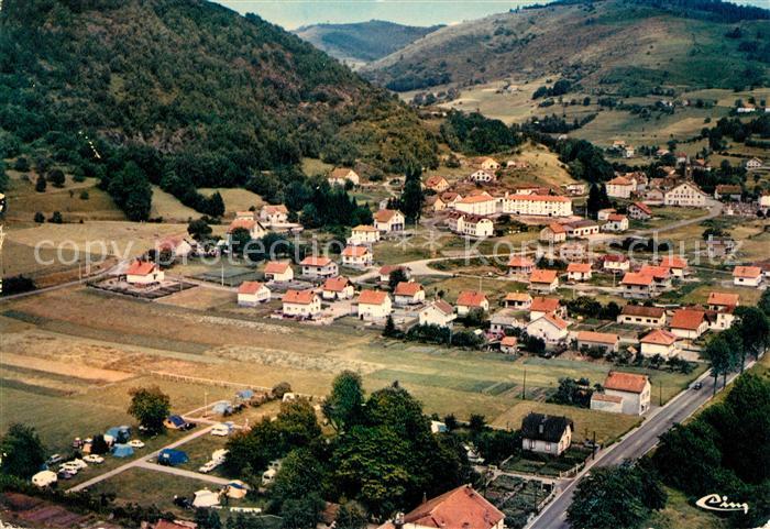 Fresse-sur-Moselle Vue aerienne Camping et le nouveau quartier