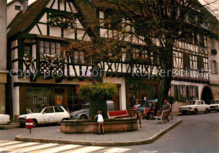 Barr Bas-Rhin La Fontaine et la Rue du College