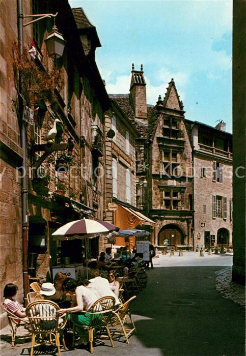 Sarlat-en-Perigord Rue de la Liberte et Maison de la Boeti