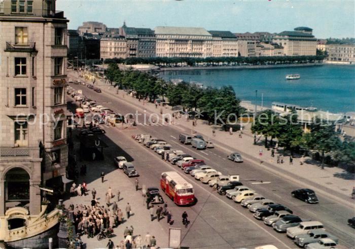 Hamburg Jungfernstieg mit Binnenalster