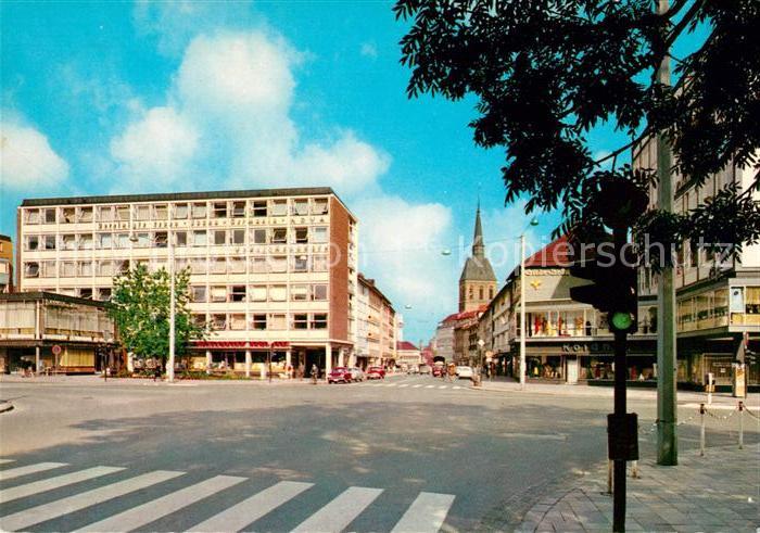 Hildesheim Blick vom Hindenburgplatz in die Schuhstrasse