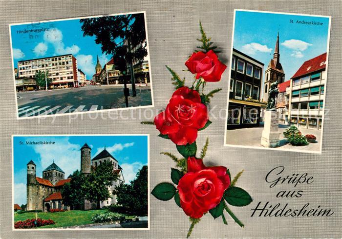 Hildesheim Hindenburgplatz St Andreaskirche St Michaeliskirche