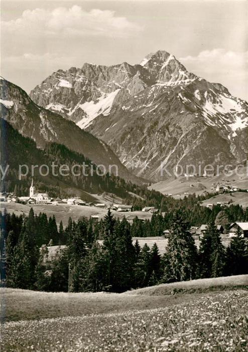 Riezlern Kleinwalsertal Vorarlberg mit Hirschegg und Mittelsberg