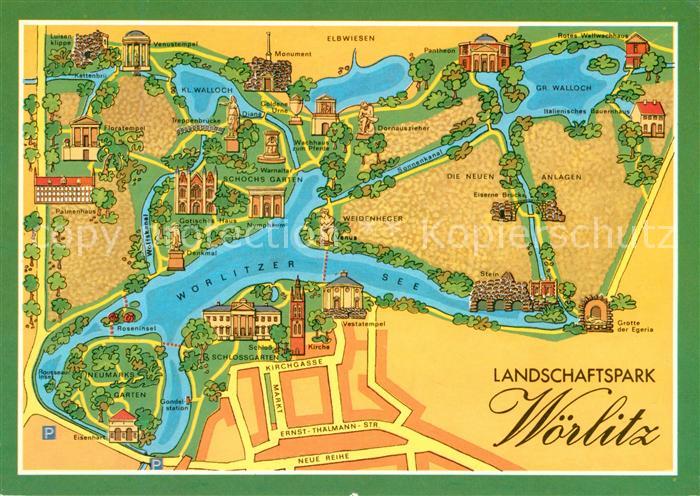 Woerlitz Landschaftspark Woerlitz Illustration